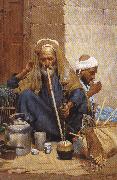 Nicola Forcella The Hookah painting
